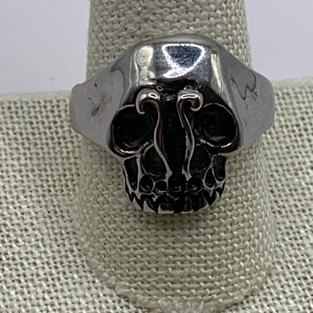 Skull Ring Stainless Steel Ring Size 10.75